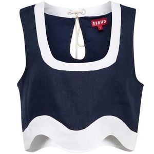 Staud Livia Linen Crop